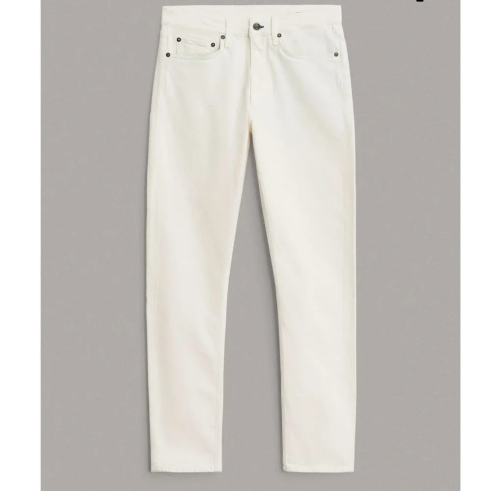Rag & Bone Fit Slim 2 Ecru Denim Button Fly Jeans